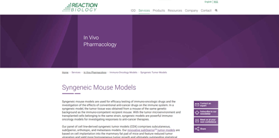 Xenograft Tumor Models | Reaction Biology